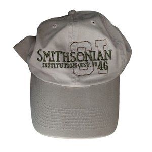 Smithsonian Institution Est 1846 Tan Baseball Hat Cap Perrin Adjustable Cotton